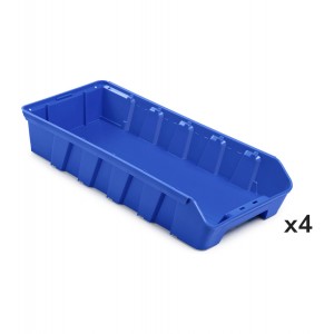 Kit 4 Behälter RK Box Air, Größe 5021, B214 x T500 x H91 mm