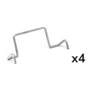 Kit 4 hintere Sicherungsbügel für Behälter RK Box Air, B122 x T26 x H53 mm