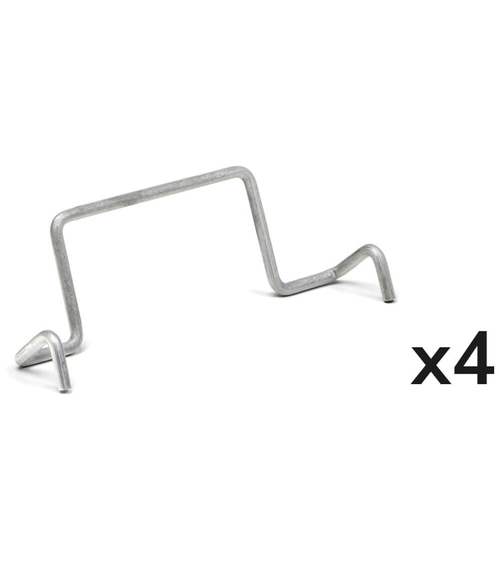 Kit 4 hintere Sicherungsbügel für Behälter RK Box Air, B122 x T26 x H53 mm