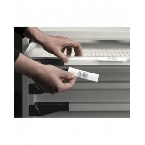 Armadio portautensili con porte a 7 cassetti, 3 piani regolabili, L1020 x P573 x H2000 mm