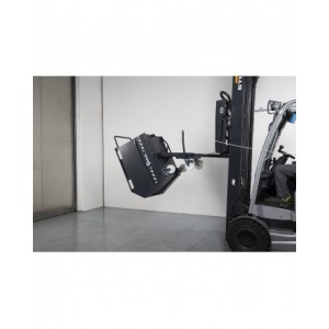 Benna ribaltabile portarottami con ruote, capacità 500 Lt