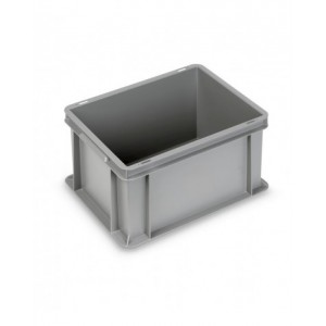 Contenitore Euro in polipropilene riciclato, L400 x P300 x H220mm, maniglie a conchiglia