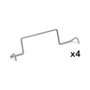 Kit 4 fermi posteriori per contenitore RK Box Air, L195 x P26 x H53 mm