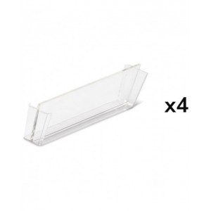 Kit 4 divisori trasversali per contenitore RK Box Air, L195 x P44 x H80 mm