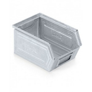 Contenitore a bocca di lupo zincato, mis.2, L150 x P235 x H125 mm