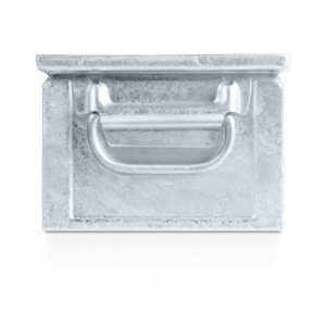 Contenitore a bocca di lupo zincato, mis.3A2, L210 x P350 x H145 mm