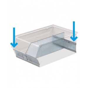 Coppia di supporti per divisori per contenitori a bocca di lupo mis. 5/5P4