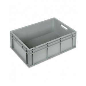 Contenitore Euro Box, mis. 6422, L600 x P400 x H220 mm, maniglie aperte
