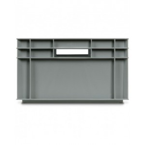 Contenitore Euro Box, mis. 6424, L600 x P400 x H236 mm, maniglie aperte
