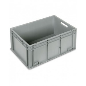 Contenitore Euro Box, mis. 6428, L600 x P400 x H280 mm, maniglie aperte