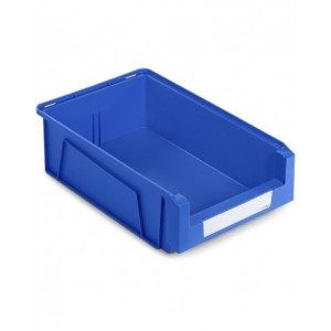 Contenitori in PP a bocca di lupo con fondo nervato Picking Box Mythos, mis. 4A2, L314 x P500 x H145 mm