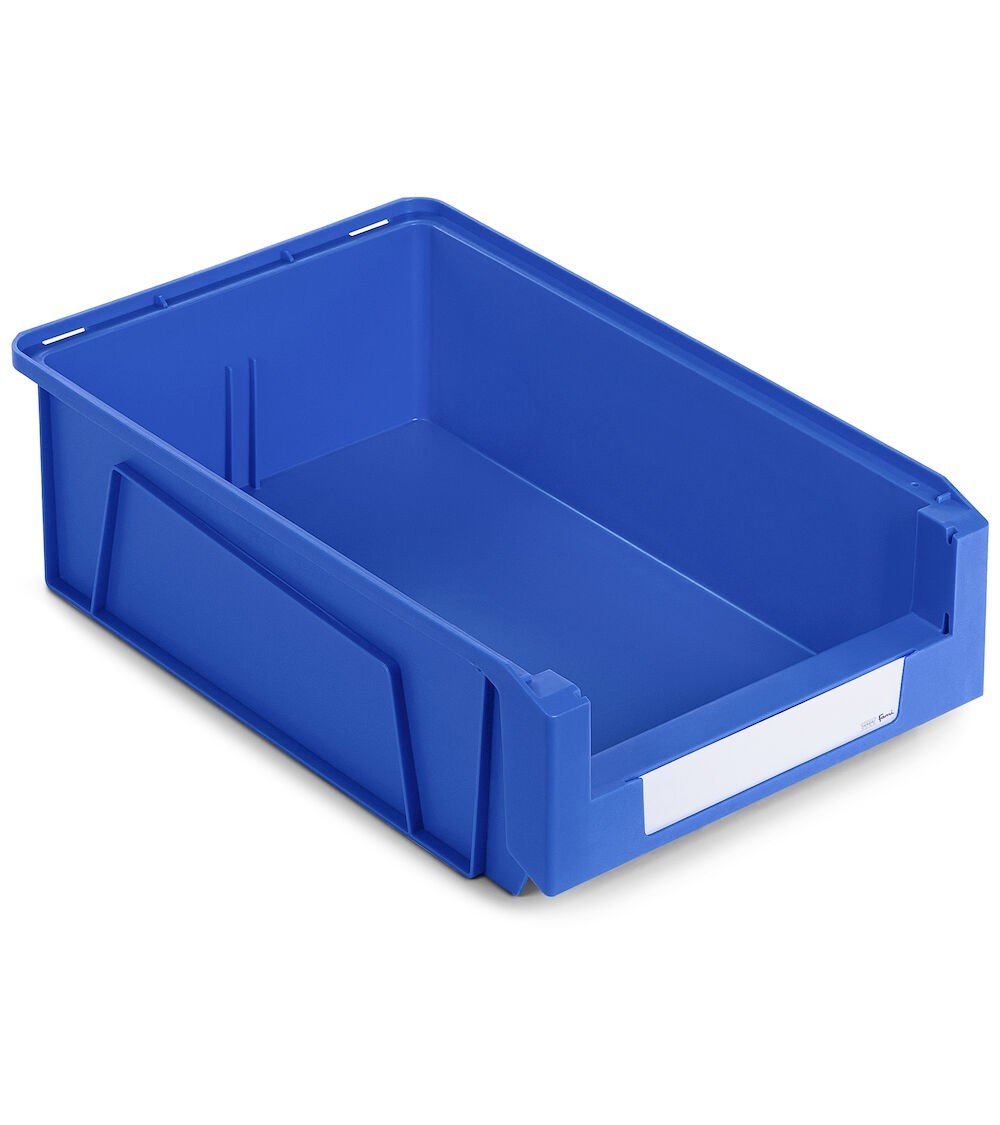 Contenitori in PP a bocca di lupo con fondo nervato Picking Box Mythos, mis. 4A2, L314 x P500 x H145 mm