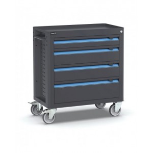 Carrello porta attrezzi, Linea 391, 4 cassetti, L790 x P455 x H876 mm