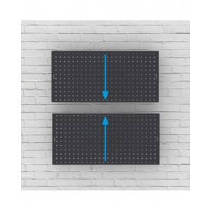 Coppia pannelli forati per banco da lavoro, L950 x P40 x H456 mm