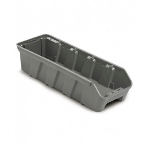 Contenitore  per scaffale in polipropilene riciclato RK Box Air, L141 x P400 x H91 mm
