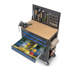 Piano in multiplex per carrello portautensili, L783 x P448 x H25 mm