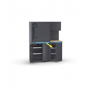 Piano regolabile con supporti, L524 x P428 x H30 mm