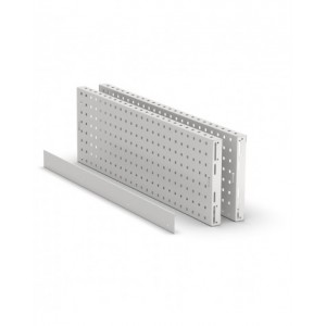 Kit 2 Pannelli porta attrezzi e 1 bordo, 953x40x304 mm