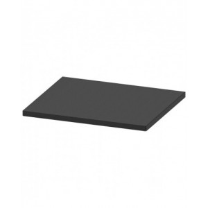 Top in acciaio gommato, L714 x P600 x H32 mm