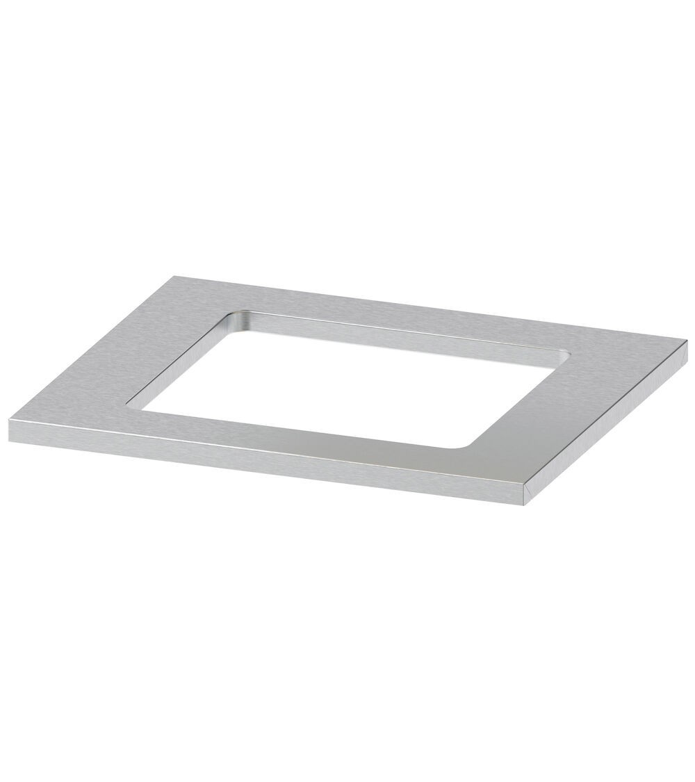 Top Garage per lavello in acciaio inox satinato