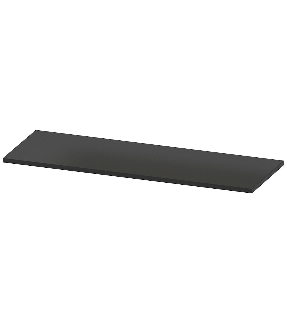 Top in acciaio gommato, L1734 x P600 x H32 mm
