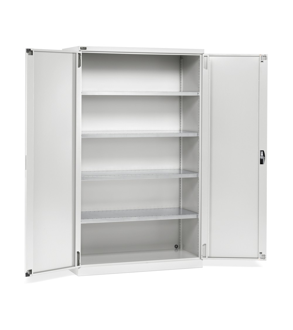 Flügeltürschrank mit 4 geschlitzten Böden, 1193x555x2000 H mm, PERFOM17002