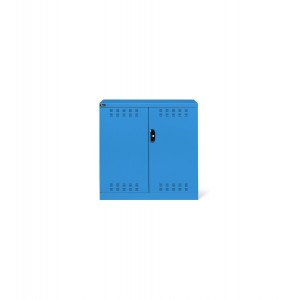 Armadio con ante a battente fessurate 54x27 EH, PERFOM12024, colore blu