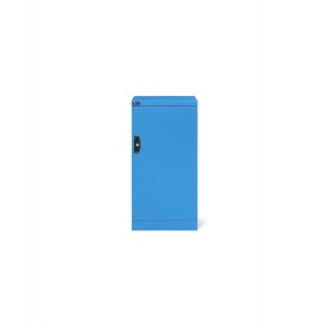 Schrank mit 2 Türen, 4 Fachböden, 3 Schubladen, blau, PERFOM14006