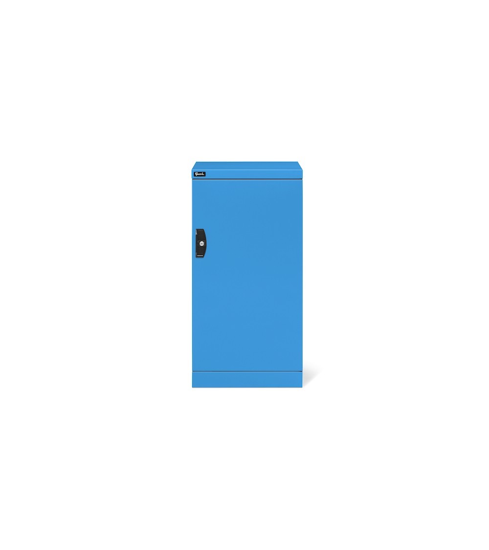 Schrank mit 2 Türen, 4 Fachböden, 3 Schubladen, blau, PERFOM14006