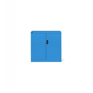 Schrank mit 2 Flügeltüren, 2 Fachböden, 1023x555x1000 H mm, blau