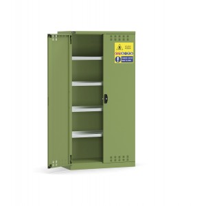 Schrank für Pflanzenschutzmittel, 4 innere Wannen, B1023 x T555 x H2000 mm, PERFOM14057