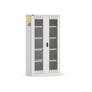 Chemikalienschrank, Türen aus Polycarbonat,B1023 x T555 x H2000 mm, PERFOM14058