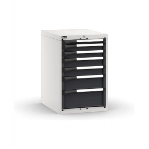 Schubladenblock für die Werkbank, 1x50, 2x75, 2x100, 1x150, 1x200, B561 x T726 x H850 mm