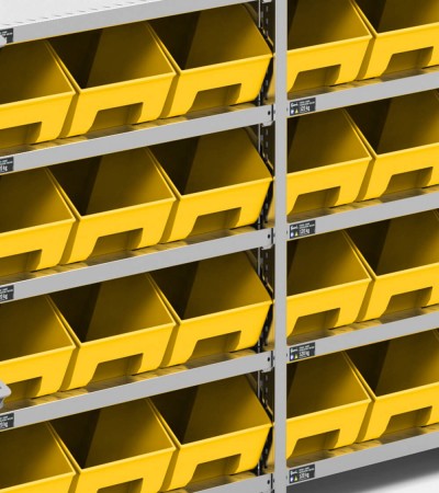 Behälterregale mit Böden für Picking Box Air