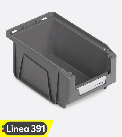 Sichtlagerbehälter aus regeneriertem Kunststoff Mythos Linea 391